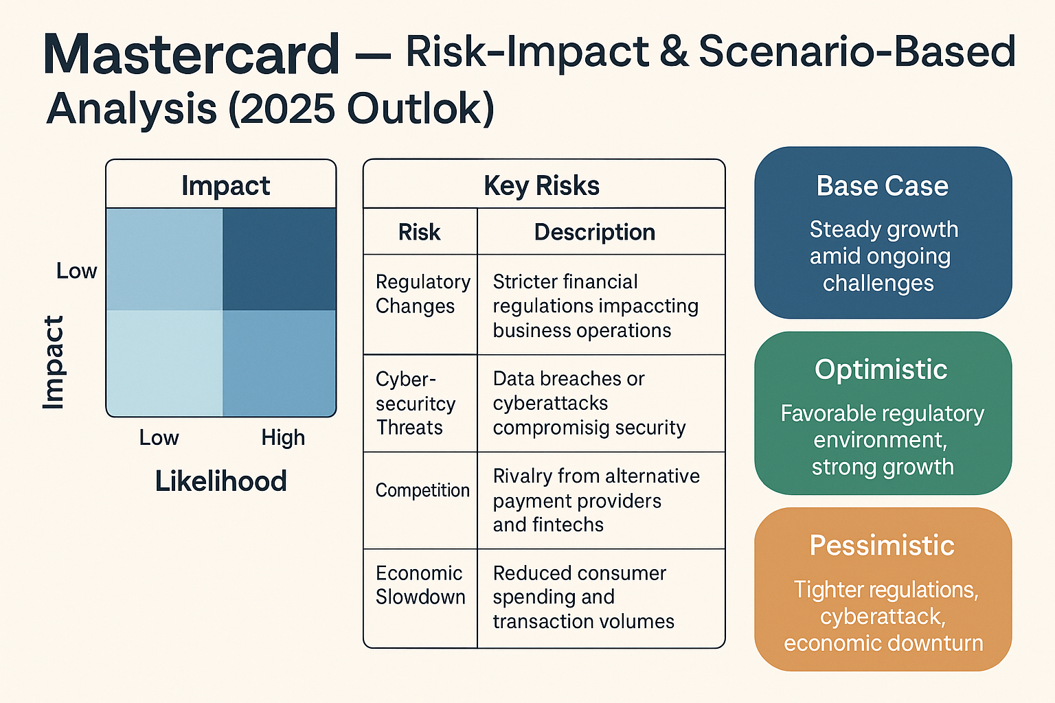 Should I trade Mastercard or MA? A Risk-Impact and Scenario-Based Analysis