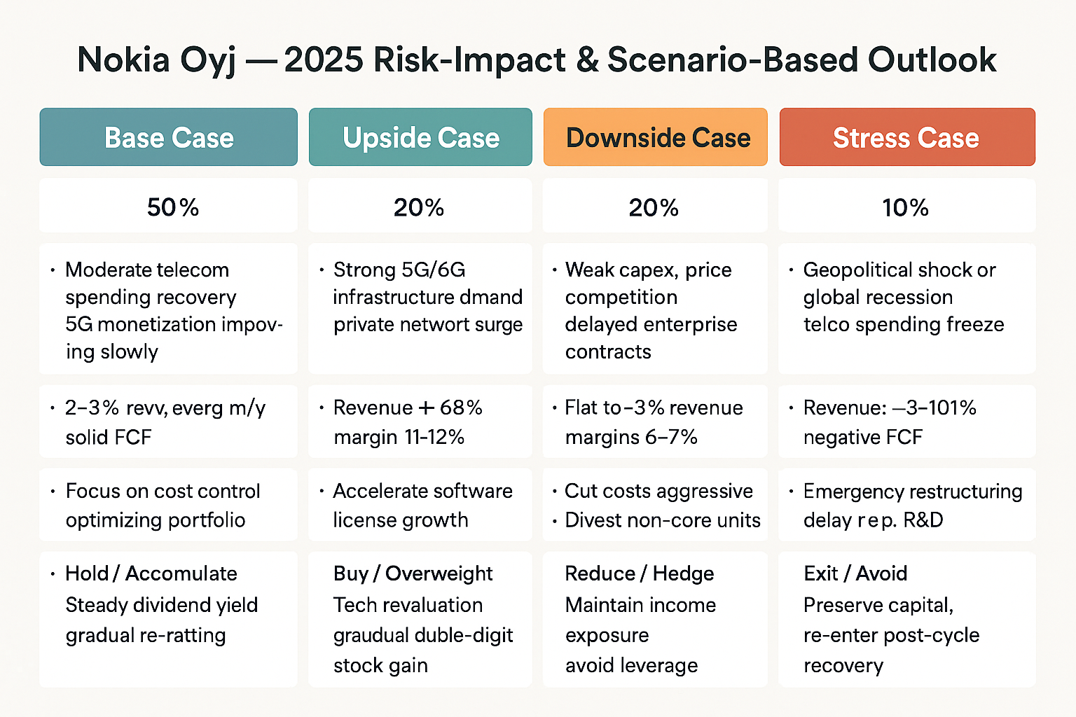 Should I trade Nokia Oyj or NOK? A Risk-Impact and Scenario-Based Analysis